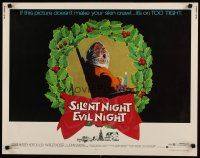 6a556 SILENT NIGHT EVIL NIGHT 1/2sh '75 this gruesome image will surely make your skin crawl!