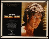 6a581 STAYING ALIVE 1/2sh '83 super close up of John Travolta in Saturday Night Fever sequel!