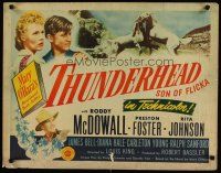6a616 THUNDERHEAD - SON OF FLICKA 1/2sh '44 Roddy McDowall, Rita Johnson & horses!