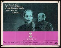 6a597 T.R. BASKIN 1/2sh '71 Candice Bergen seeks fame & fortune in Chicago, Peter Boyle