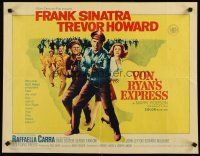 6a641 VON RYAN'S EXPRESS 1/2sh '65 Frank Sinatra & Trevor Howard in World War II!