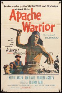 6c068 APACHE WARRIOR 1sh '57 Native American Indian Keith Larson only knew one command, avenge!