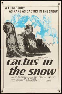 6c169 CACTUS IN THE SNOW 1sh '71 Mary Layne, Richard Thomas tries to lose his virginity!