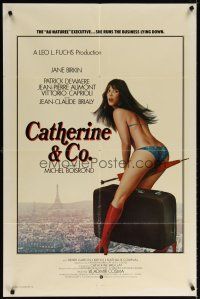 6c187 CATHERINE & CO. int'l 1sh '75 super sexy near-naked Jane Birkin, Mary Poppins she ain't!