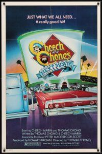 6c196 CHEECH & CHONG'S NEXT MOVIE 1sh '80 Tommy Chong, Cheech Marin, cool drive-in drug art!