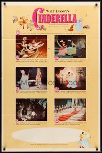 6c202 CINDERELLA style B 1sh R65 Walt Disney classic romantic musical fantasy cartoon!