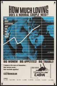 6c004 COMMON LAW CABIN 1sh '67 Russ Meyer, How much loving does a normal couple need?