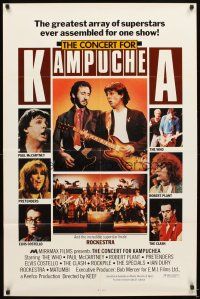 6c224 CONCERT FOR KAMPUCHEA 1sh '81 Paul McCartney, Elvis Costello, The Who, Robert Plant!