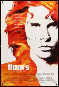 6c294 DOORS DS 1sh '90 cool image of Val Kilmer as Jim Morrison, directed by Oliver Stone!