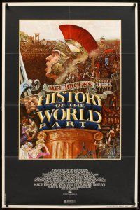 6c484 HISTORY OF THE WORLD PART I 1sh '81 artwork of Roman soldier Mel Brooks by John Alvin!