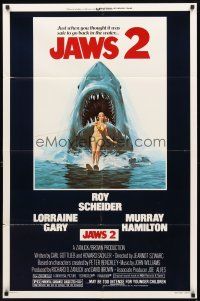 6c531 JAWS 2 1sh '78 just when you thought it was safe to go back in the water!
