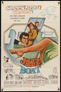 6c535 JAZZ BOAT 1sh '60 Anthony Newley, Anne Aubrey, coolest craziest caper of all!