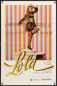 6c584 LOLA 1sh '82 directed by Rainer Werner Fassbinder, sexy Barbara Sukowa in lingerie!