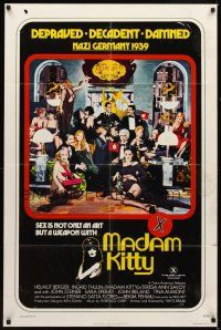 6c597 MADAM KITTY 1sh '76 x-rated, depraved, decadent, damned, sex is not only an art but a weapon!