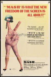 6c617 MASH 1sh '70 Elliott Gould, Korean War classic directed by Robert Altman!
