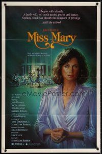 6c628 MISS MARY 1sh '86 great art of Julie Christie by Steven Chorney!