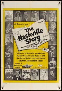 6c657 NASHVILLE STORY 1sh '70s Tennessee country western music stars!