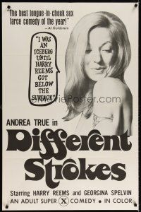 6c695 OVER SEXPOSURE 1sh '70s close-up of Andrea True, x-rated comedy!