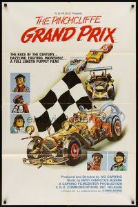 6c711 PINCHCLIFFE GRAND PRIX 1sh '78 Ivo Caprino, car racing puppets!