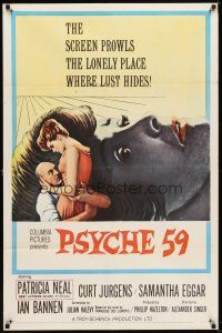 6c725 PSYCHE 59 1sh '64 Curt Jurgens has an insatiable longing for beautiful Samantha Eggar!