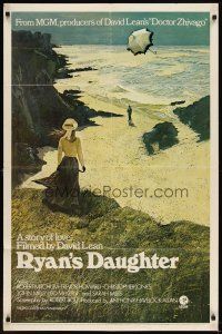 6c768 RYAN'S DAUGHTER pre-awards style A 1sh '70 David Lean, Sarah Miles, Lesser beach art!