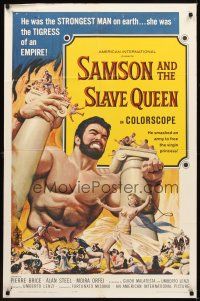 6c774 SAMSON & THE SLAVE QUEEN 1sh '64 Umberto Lenzi's Zorro contro Maciste, art of Sergio Ciani!