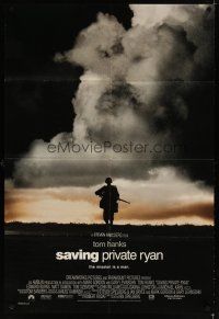 6c780 SAVING PRIVATE RYAN int'l DS 1sh '98 Steven Spielberg, Tom Hanks, the mission is a man!