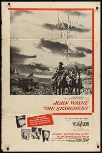 6c785 SEARCHERS military 1sh R60s classic art of John Wayne in Monument Valley, John Ford