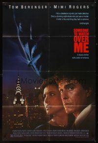 6c822 SOMEONE TO WATCH OVER ME 1sh '87 directed by Ridley Scott, Tom Berenger close-up!