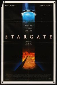 6c846 STARGATE DS 1sh '94 Kurt Russell, James Spader, a million light years from home!