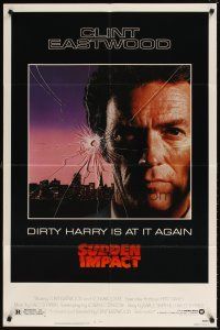 6c858 SUDDEN IMPACT 1sh '83 Clint Eastwood is at it again as Dirty Harry, great image!
