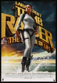 6c919 TOMB RAIDER THE CRADLE OF LIFE advance DS 1sh '03 sexy Angelina Jolie in spandex!