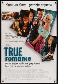 6c934 TRUE ROMANCE 1sh '93 Christian Slater, Patricia Arquette, by Quentin Tarantino!