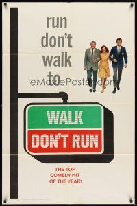 6c960 WALK DON'T RUN style B teaser 1sh '66 Cary Grant & Samantha Eggar at Tokyo Olympics!
