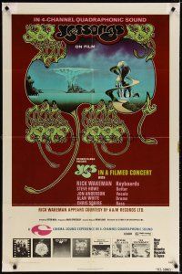 6c991 YESSONGS 1sh '75 directed by Peter Neal, Yes, Roger Dean rock & roll artwork!