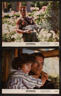 6d202 COMMANDO 8 color 11x14 stills '85 Arnold Schwarzenegger, Alyssa Milano, Rae Dawn Chong