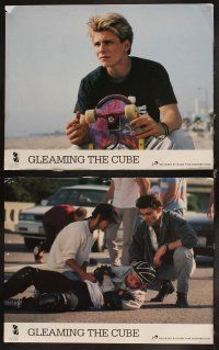 6d330 GLEAMING THE CUBE 8 English LCs '89 Christian Slater, Tony Hawk, great skateboarding images!