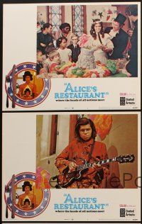 6d977 ALICE'S RESTAURANT 5 int'l LCs '69 Arlo Guthrie, musical comedy directed by Arthur Penn!