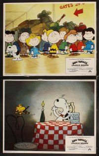 6d138 BON VOYAGE CHARLIE BROWN 8 int'l LCs '80 Peanuts, Snoopy, Charles M. Schulz cartoon!