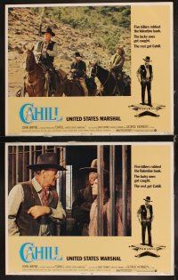 6d160 CAHILL 8 LCs '73 classic United States Marshall big John Wayne, George Kennedy!