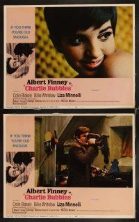 6d182 CHARLIE BUBBLES 8 LCs '68 Albert Finney, Colin Blakely, Billie Whitelaw, Liza Minnelli's 1st!