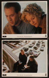 6d197 CITY OF ANGELS 8 Spanish/U.S. LCs '98 Nicolas Cage & Meg Ryan, Wim Wenders' Wings of Desire!