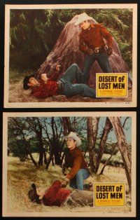 6d923 DESERT OF LOST MEN 6 LCs '51 cowboy Allan Rocky Lane & his stallion Black Jack!