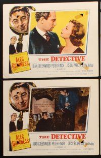 6d232 DETECTIVE 8 LCs '54 great close-up image & artwork of Alec Guinness!