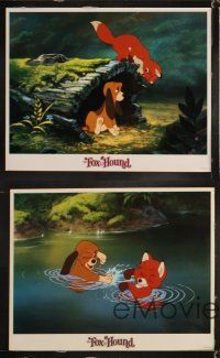 6d309 FOX & THE HOUND 8 LCs R88 two friends who didn't know they were supposed to be enemies!