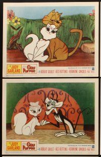 6d932 GAY PURR-EE 6 LCs '62 Judy Garland, Robert Goulet, Red Buttons, cartoon cats!