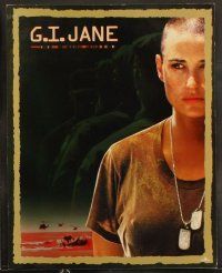 6d319 G.I. JANE 8 LCs '97 Ridley Scott, soldier Demi Moore w/shaved head and dog tags!