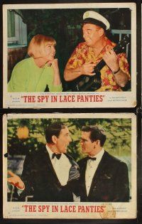 6d329 GLASS BOTTOM BOAT 8 int'l LCs '66 Doris Day is The Spy in Lace Panties, Rod Taylor!