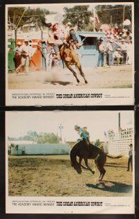 6d339 GREAT AMERICAN COWBOY 8 LCs '74 Larry Mahan, cool rodeo documentary!
