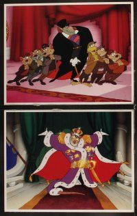 6d833 GREAT MOUSE DETECTIVE 7 LCs '86 Walt Disney's crime-fighting Sherlock Holmes rodent cartoon!